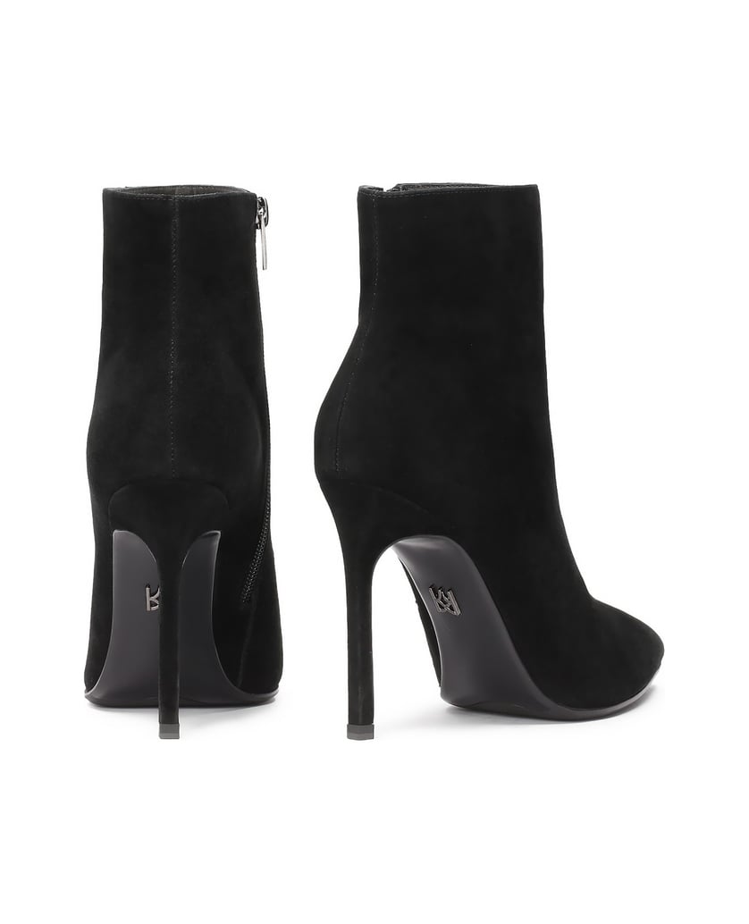 Kazar-Schwarze-Wildlederstiefel-mit-spitzem-Zehenansatz-schwarz