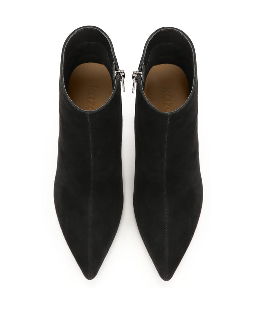 Kazar-Schwarze-Wildlederstiefel-mit-spitzem-Zehenansatz-schwarz