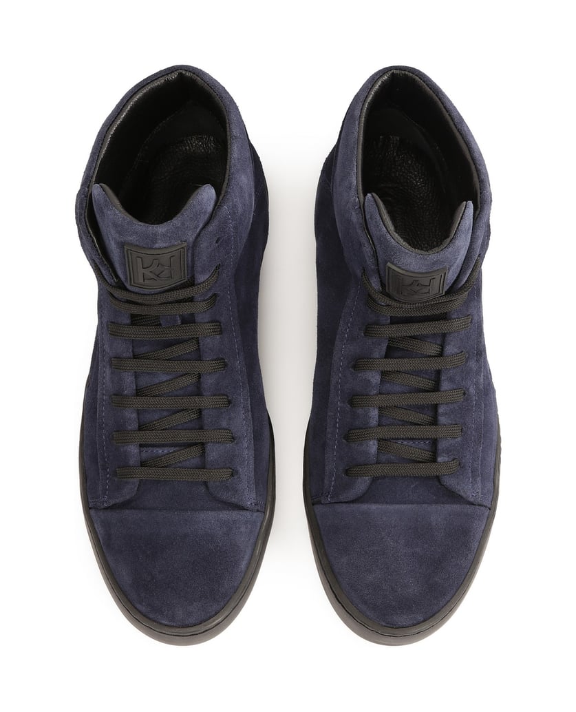 Kazar-Marineblaue-Turnschuhe-mit-hohem-Schaft-zum-Schnüren-dunkelblau