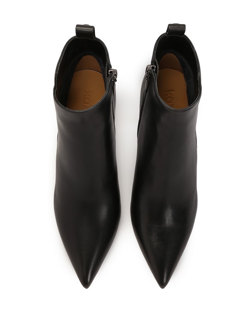 Kazar-Schwarze-Stiefel-mit-gewellten-Nähten-auf-dem-Schaft-schwarz