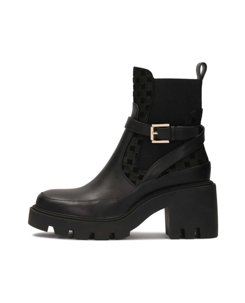 Kazar-Schwarze-Stiefel-zum-Hineinschlüpfen-auf-fester-Sohle-mit-Absatz-schwarz