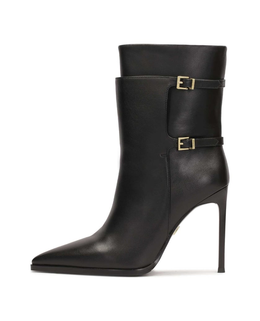 Kazar-Schwarze-Stiefel-mit-originalem-Schaft-mit-Schnallen-schwarz