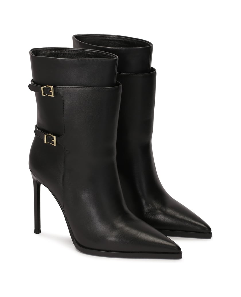 Kazar-Schwarze-Stiefel-mit-originalem-Schaft-mit-Schnallen-schwarz