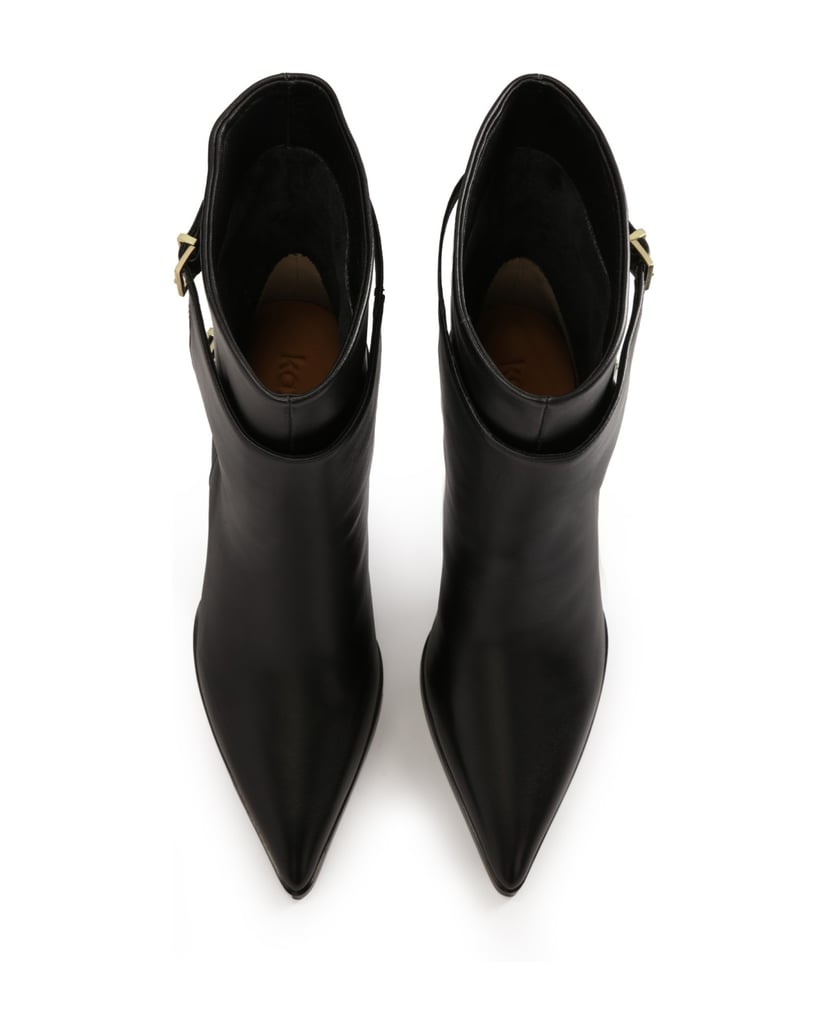 Kazar-Schwarze-Stiefel-mit-originalem-Schaft-mit-Schnallen-schwarz