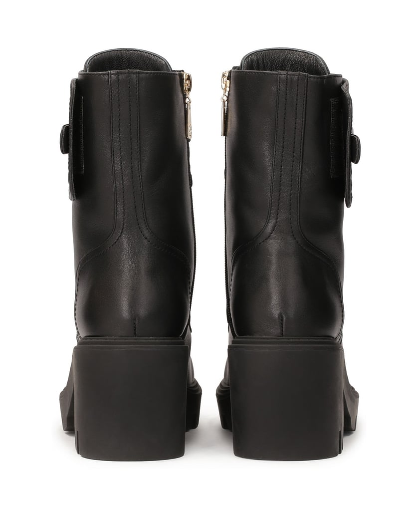 Kazar-Schwarze-Stiefel-mit-Blockspitze-und-monogrammierter-Lasche-von-KAZAR-schwarz