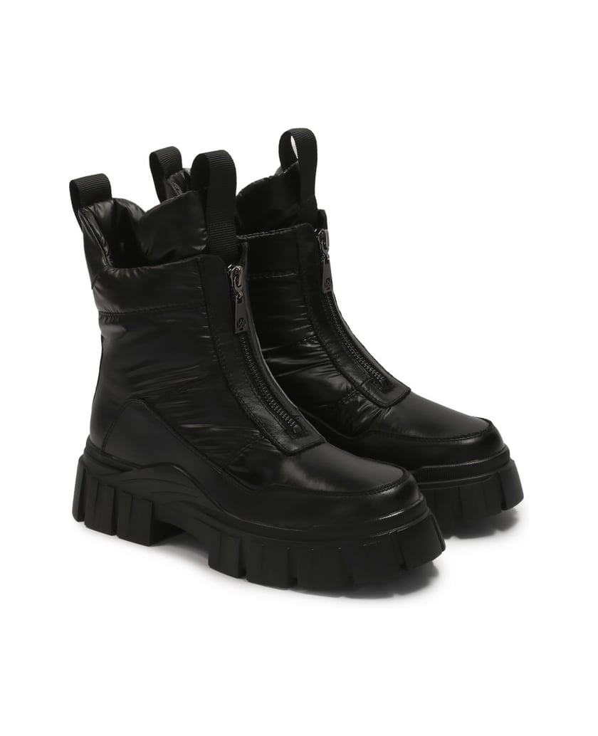 Kazar-Schwarze-Schneestiefel-mit-Puffschaft-schwarz