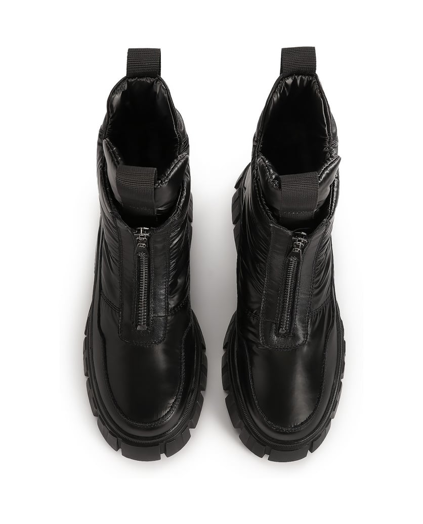 Kazar-Schwarze-Schneestiefel-mit-Puffschaft-schwarz