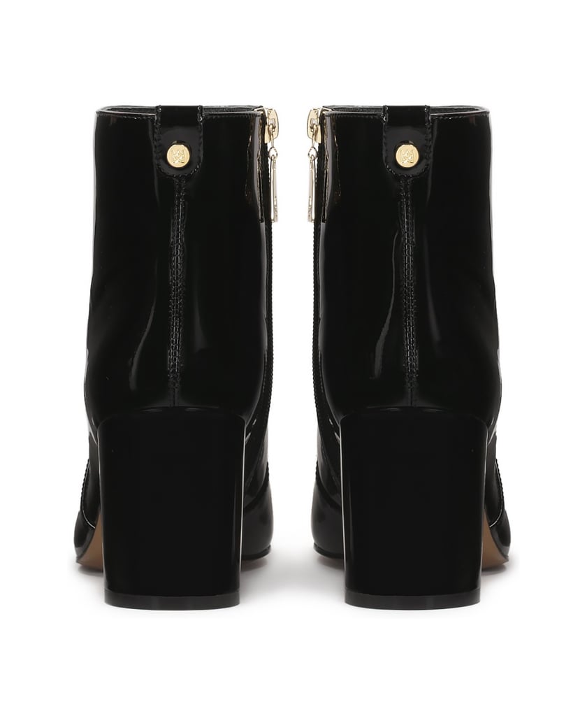 Kazar-Lacklederstiefel-mit-verlängerter,-abgeschnittener-Zehe-schwarz