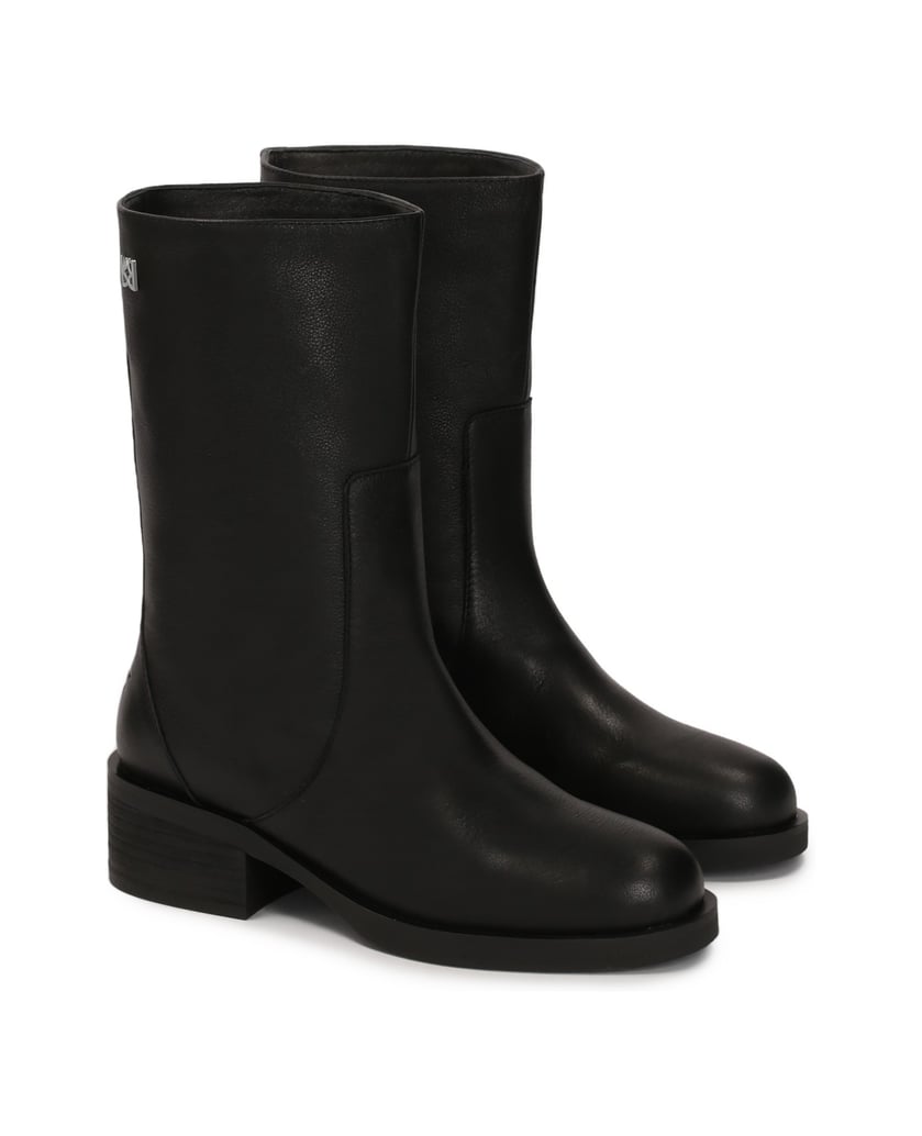 Kazar-Stiefel-aus-Leder-mit-weitem-Schaft-zum-Hineinschlüpfen-schwarz
