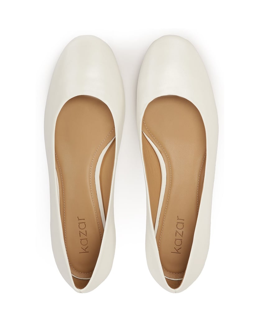 Kazar-Flache-weiße-Lederpumps-weiss