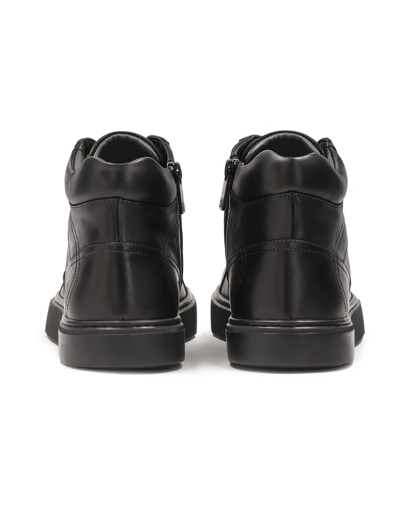 Kazar-Bequeme-schwarze-Herren-Sneaker-mit-hohem-Schaft-schwarz