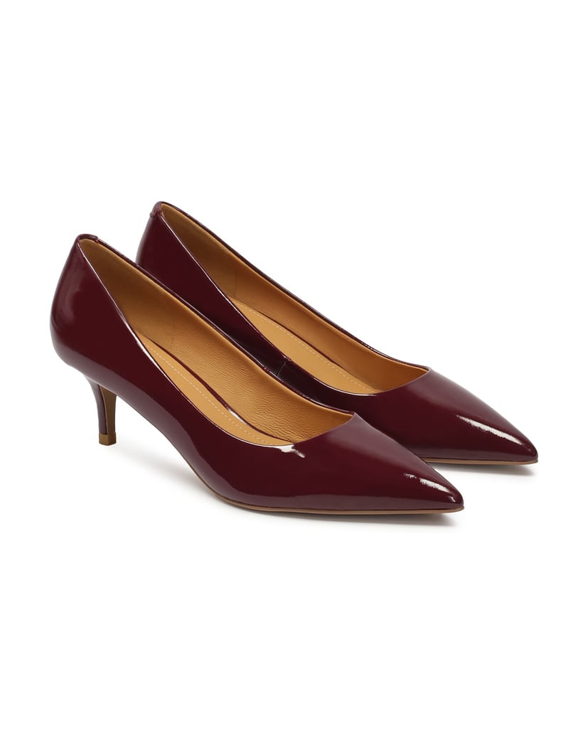 Kazar-Kastanienbraune-niedrige-Pumps-aus-Lackleder-rot