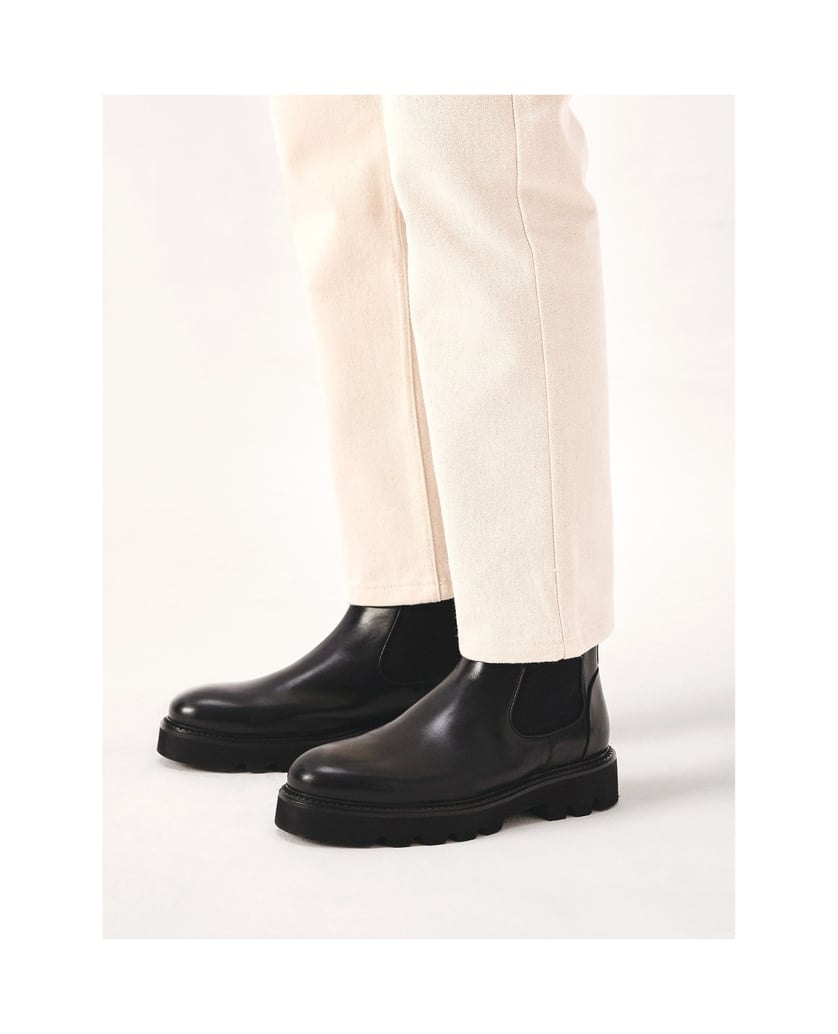 Kazar-Klassische-schwarze-Chelsea-Stiefel-für-Männer-mit-Dreiblatt-Sohle-schwarz