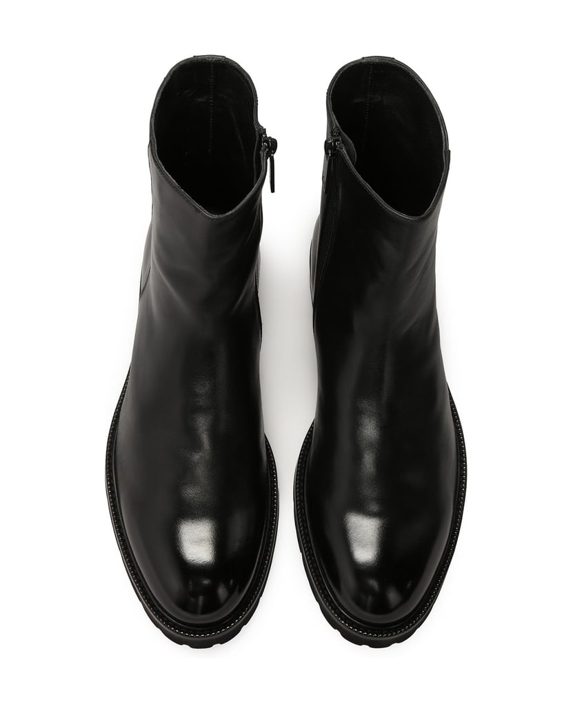 Kazar-Schwarze-Lederstiefel-mit-minimalistischem-Schaft-schwarz