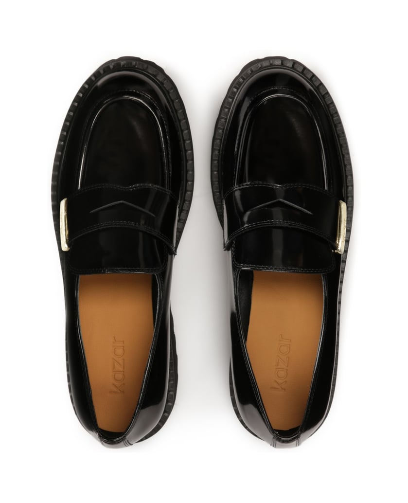Kazar-Schwarze-Schuhe-mit-Laufsohle-schwarz