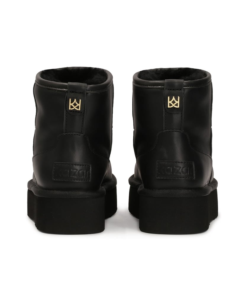 Kazar-Schneestiefel-aus-Leder-mit-Wollisolierung-schwarz