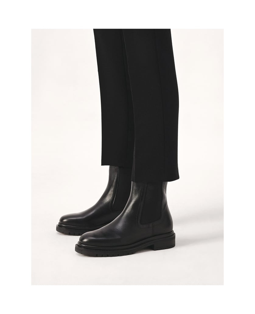 Kazar-Zeitlose-schwarzfarbene-Chelsea-Stiefel-schwarz