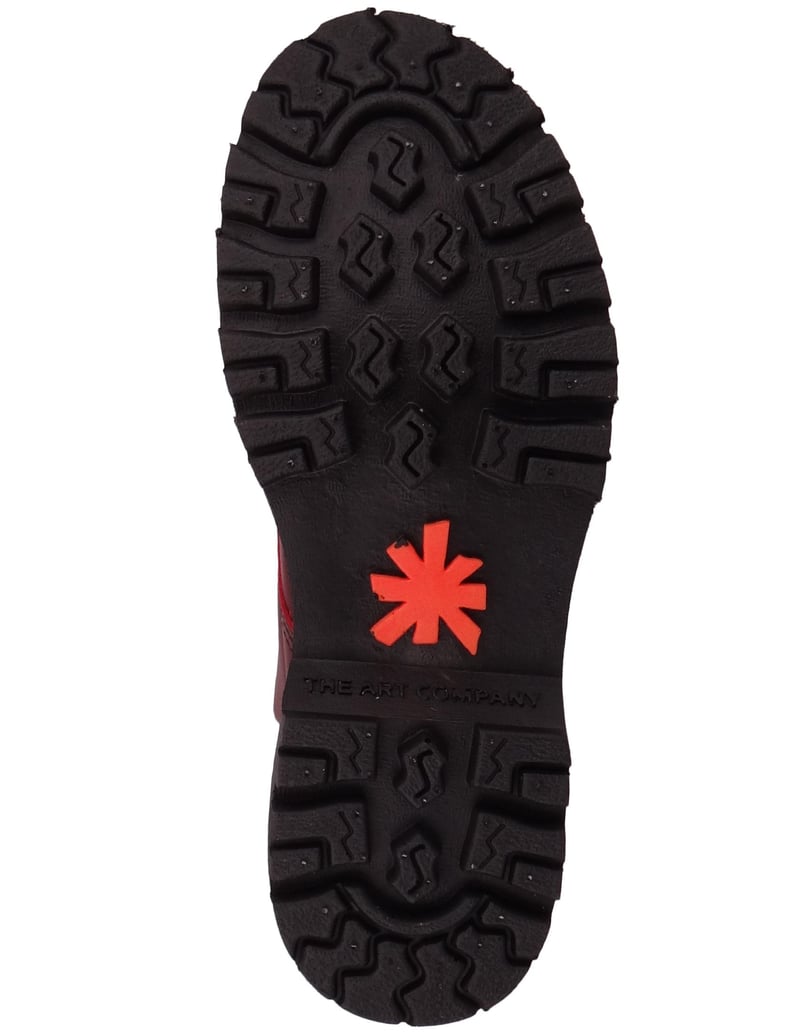 Art-Stiefeletten-rot