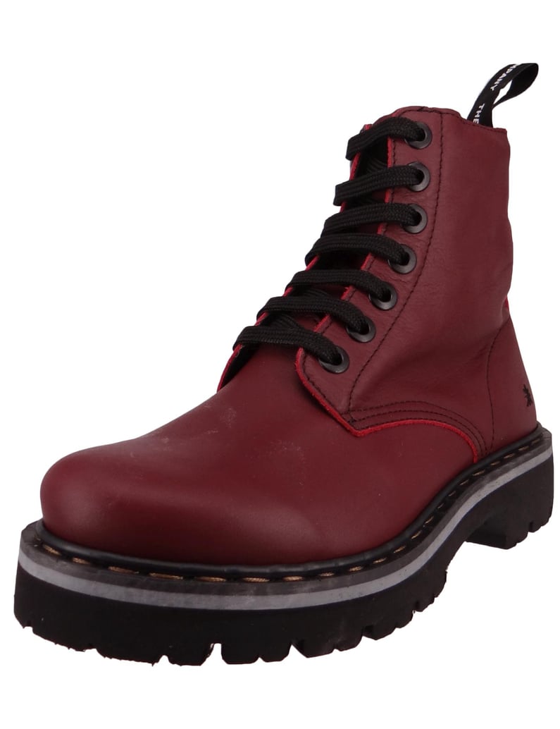 Art-Stiefeletten-rot