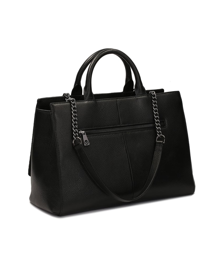 Kazar-Schwarze-Handtasche-mit-ungewöhnlicher-Form-schwarz