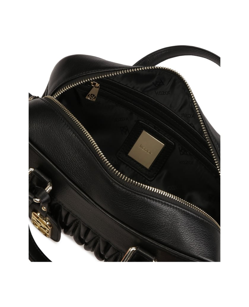 Kazar-Schwarze-Handtasche-mit-einer-interessanten-Form-schwarz