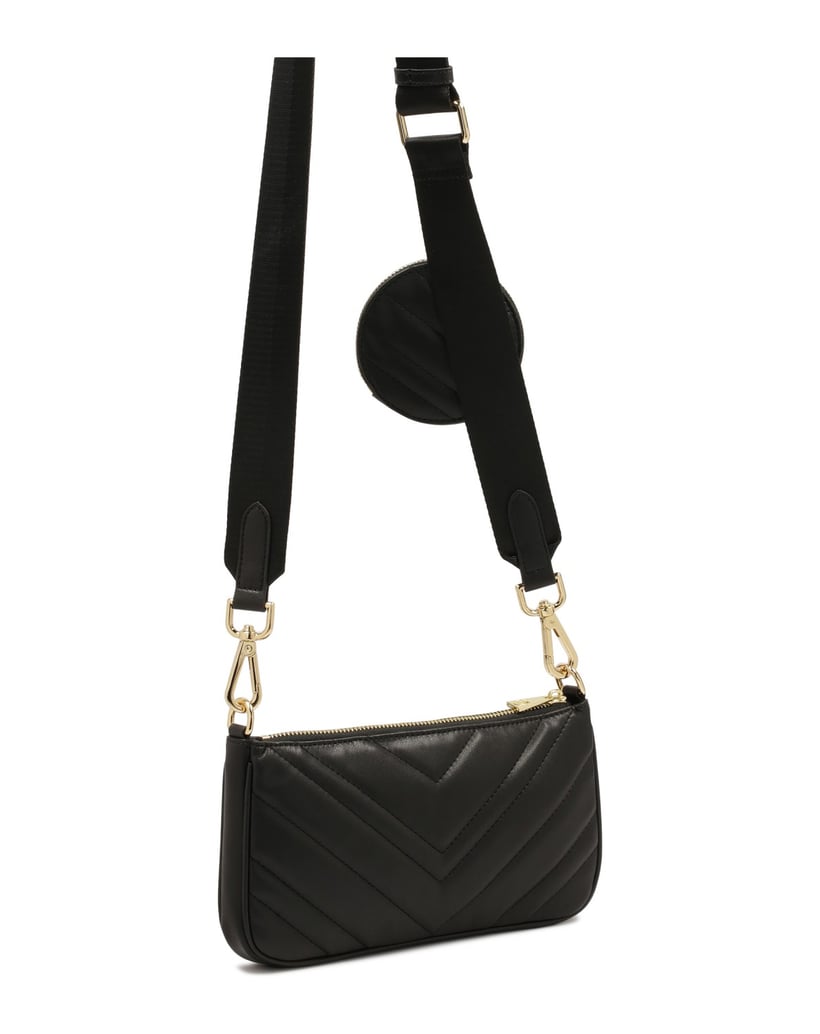 Kazar-3-in-1-Handtasche-an-einem-breiten-Riemen-schwarz
