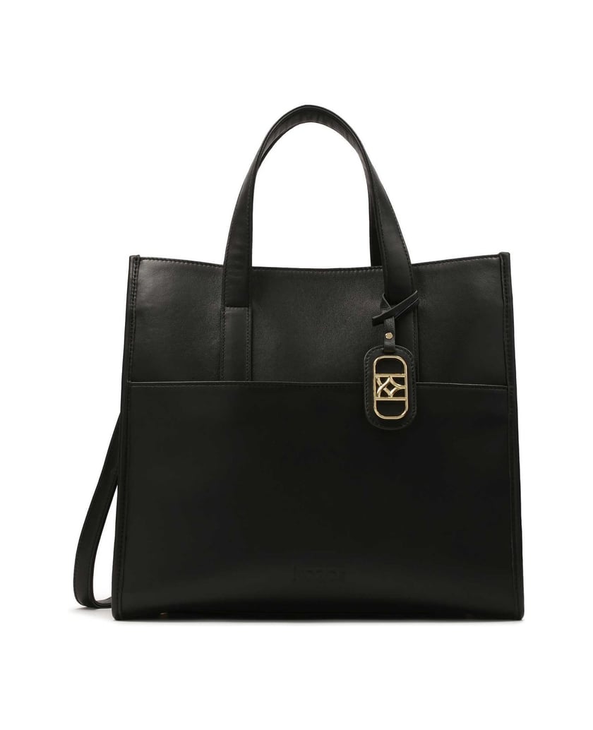 Kazar-Große-Handtasche-mit-Griffen-und-Riemen-schwarz