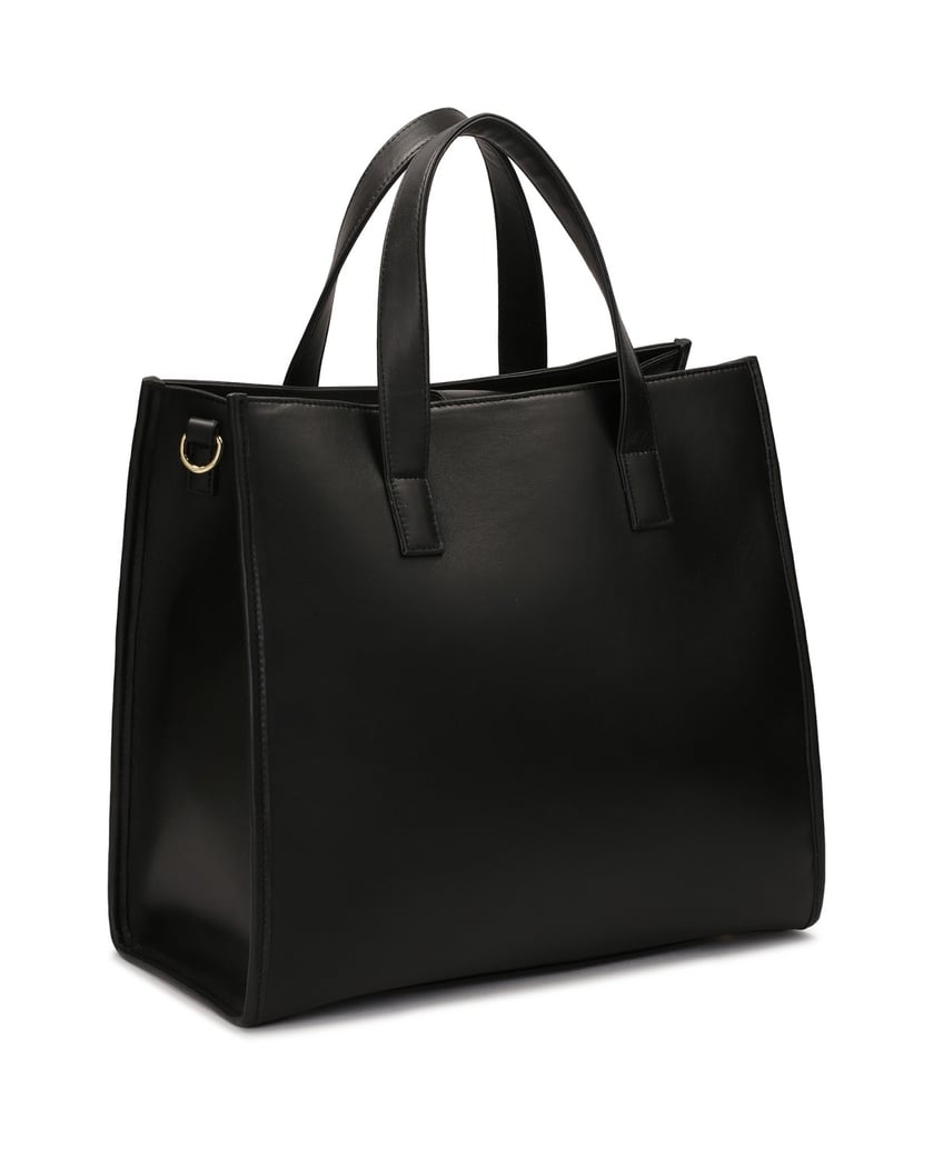 Kazar-Große-Handtasche-mit-Griffen-und-Riemen-schwarz