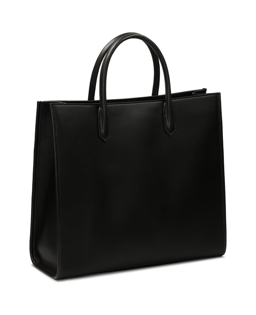 Kazar-Elegante-Business-Handtasche-mit-auffälliger-Steppung-schwarz