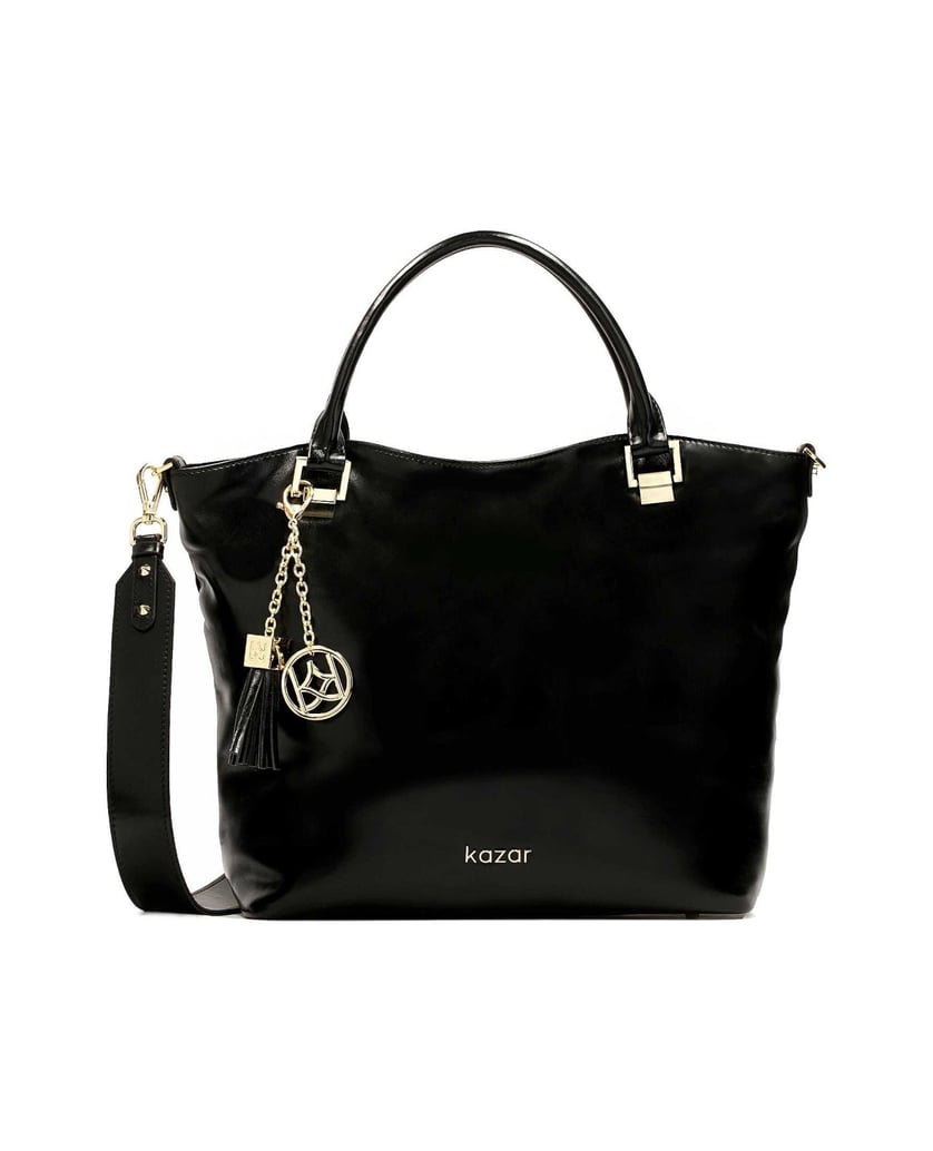 Kazar-Große-lässige-Lederhandtasche-schwarz