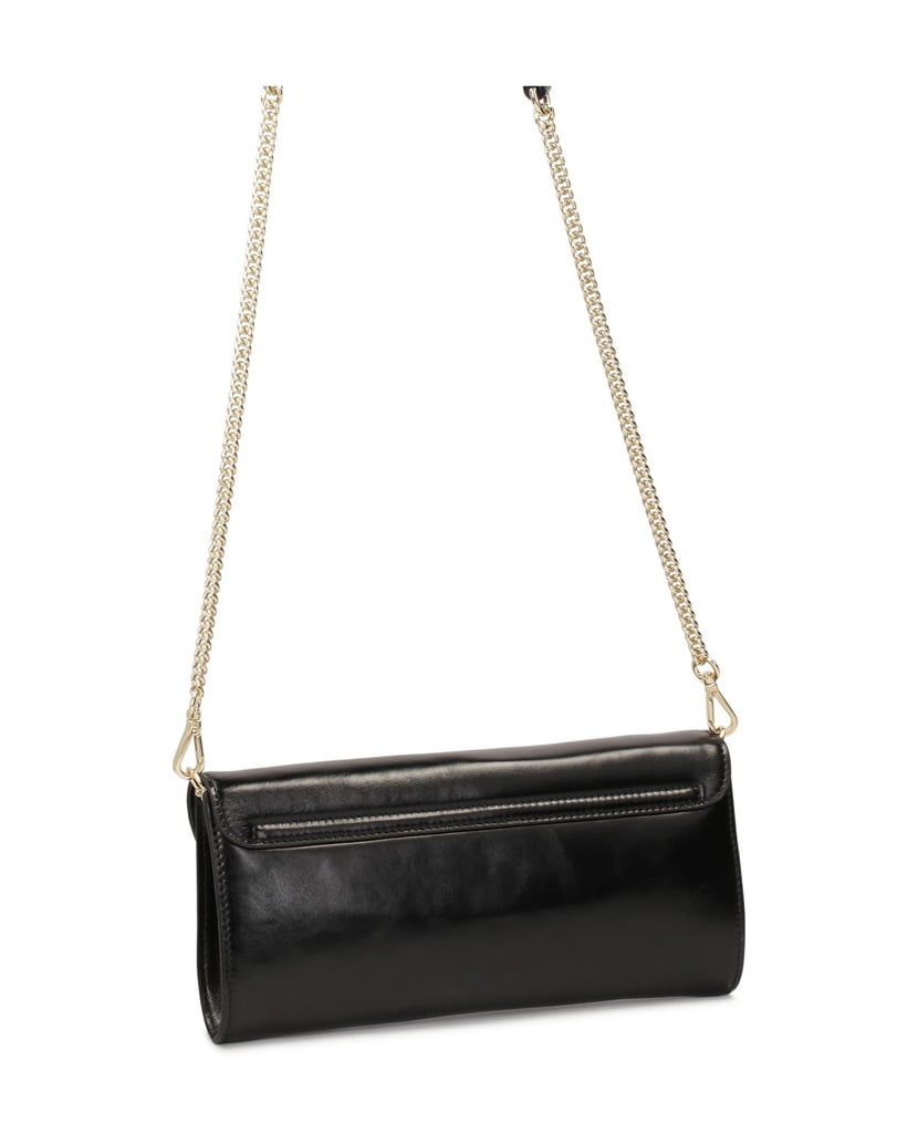 Kazar-Kleine-längliche-Handtasche-mit-zwei-Trägern-schwarz