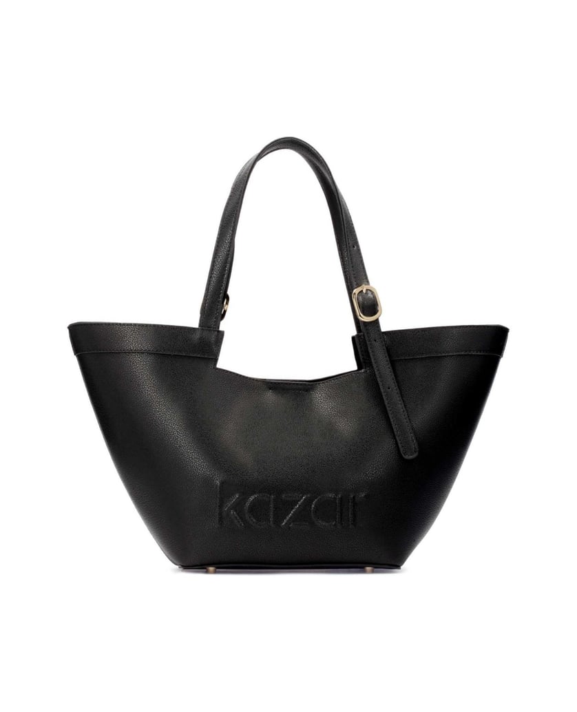 Kazar-Trapez-Umhängetasche-aus-Leder-schwarz