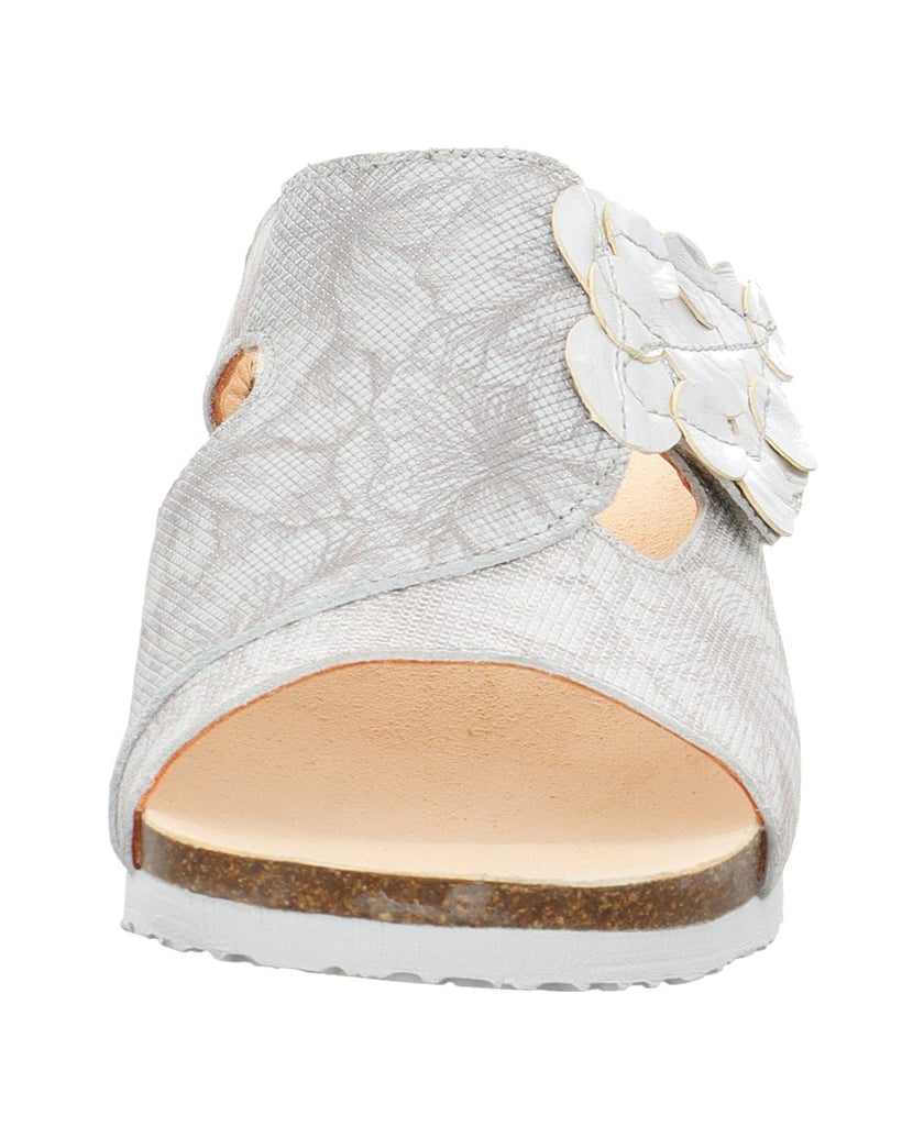Think-Tieffußbett-Pantolette-MIZZI-silber