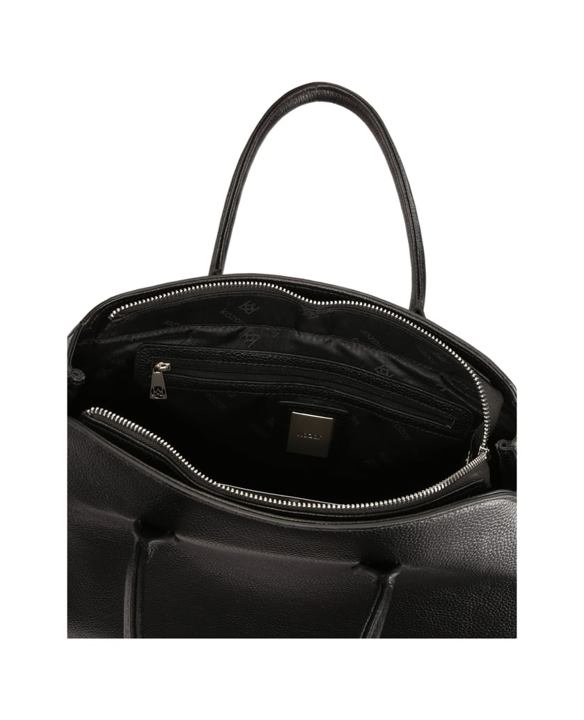 Kazar-Große-urbane-Handtasche-mit-minimalistischen-Griffen-schwarz