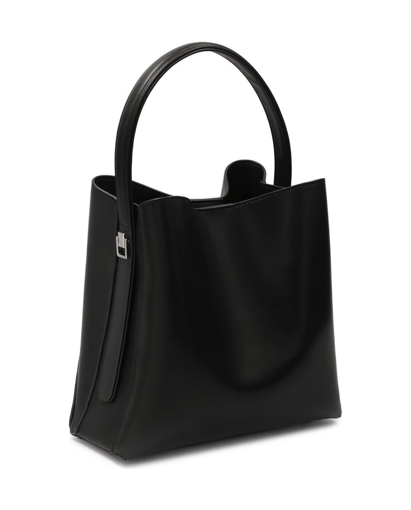 Kazar-Schwarze-Handtasche-mit-silbernen-Nieten-schwarz