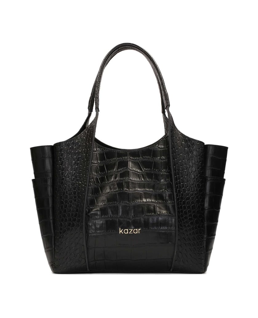 Kazar-Handtasche-in-Krokodillederoptik-schwarz