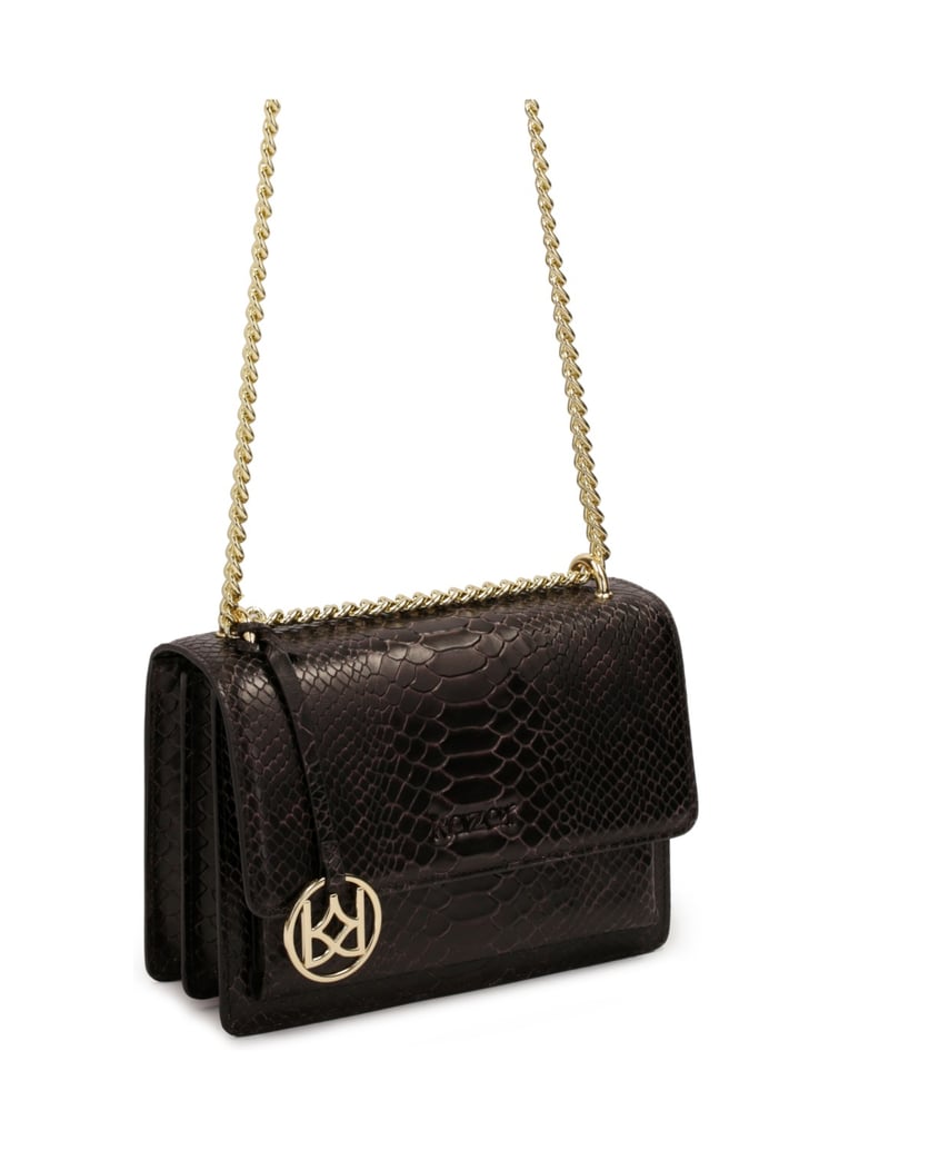 Kazar-Braune-geprägte-Lederhandtasche-braun