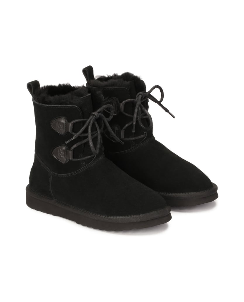 Kazar-Wildleder-Schneestiefel-zum-Schnüren-schwarz