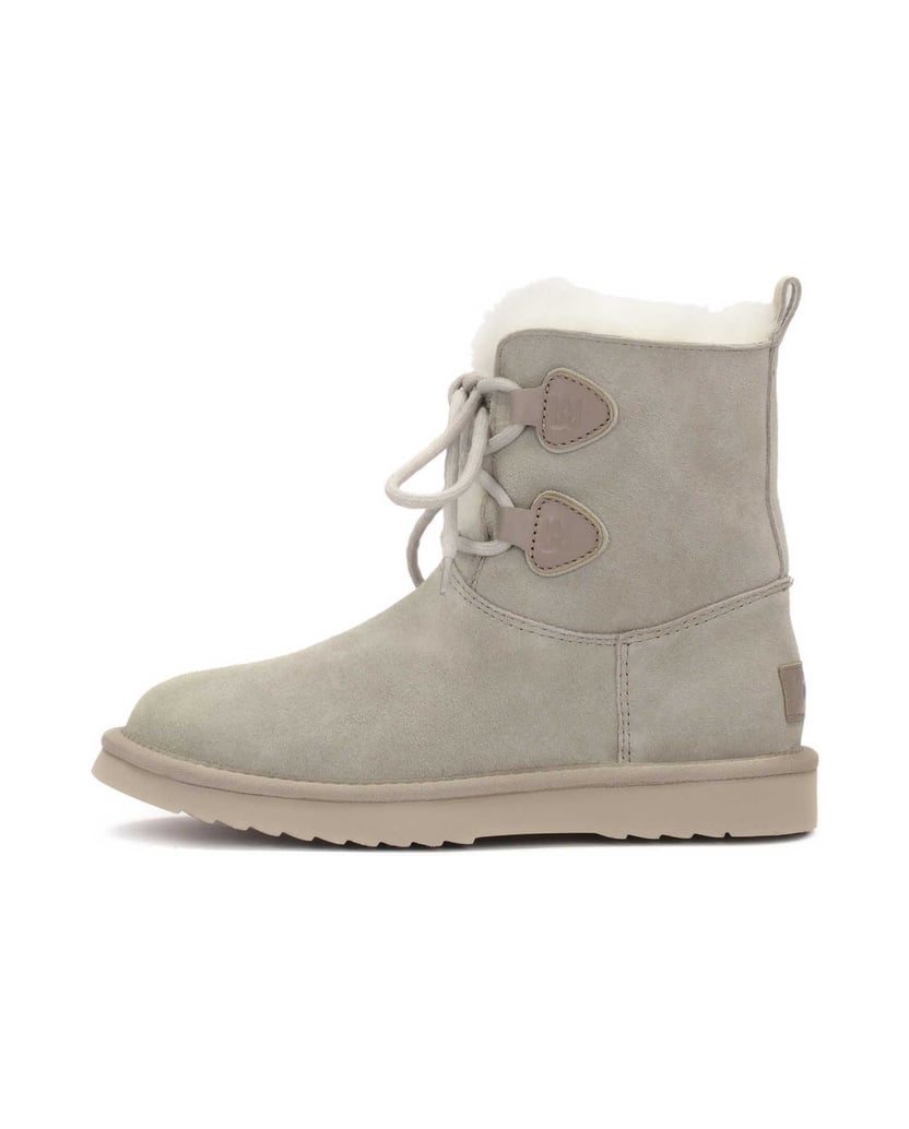 Kazar-Graue-Schneestiefel-mit-Schnürung-grau