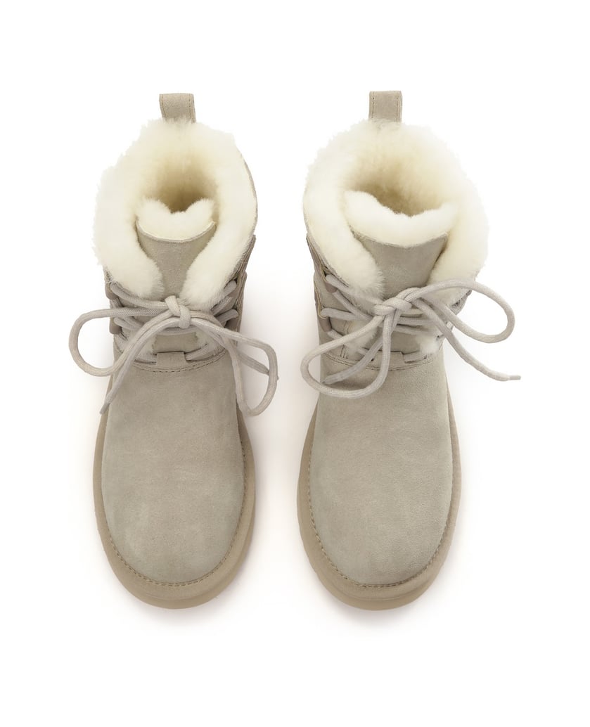 Kazar-Graue-Schneestiefel-mit-Schnürung-grau