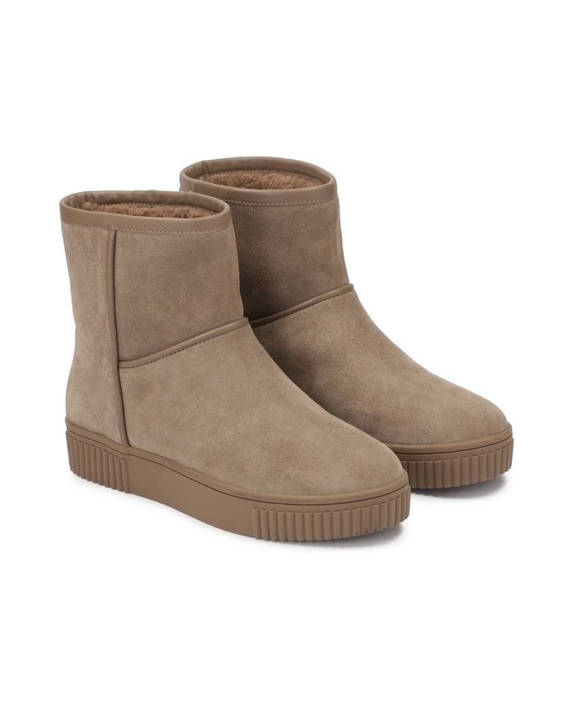 Kazar-Minimalistische-Schneestiefel-aus-Wildleder-taupe