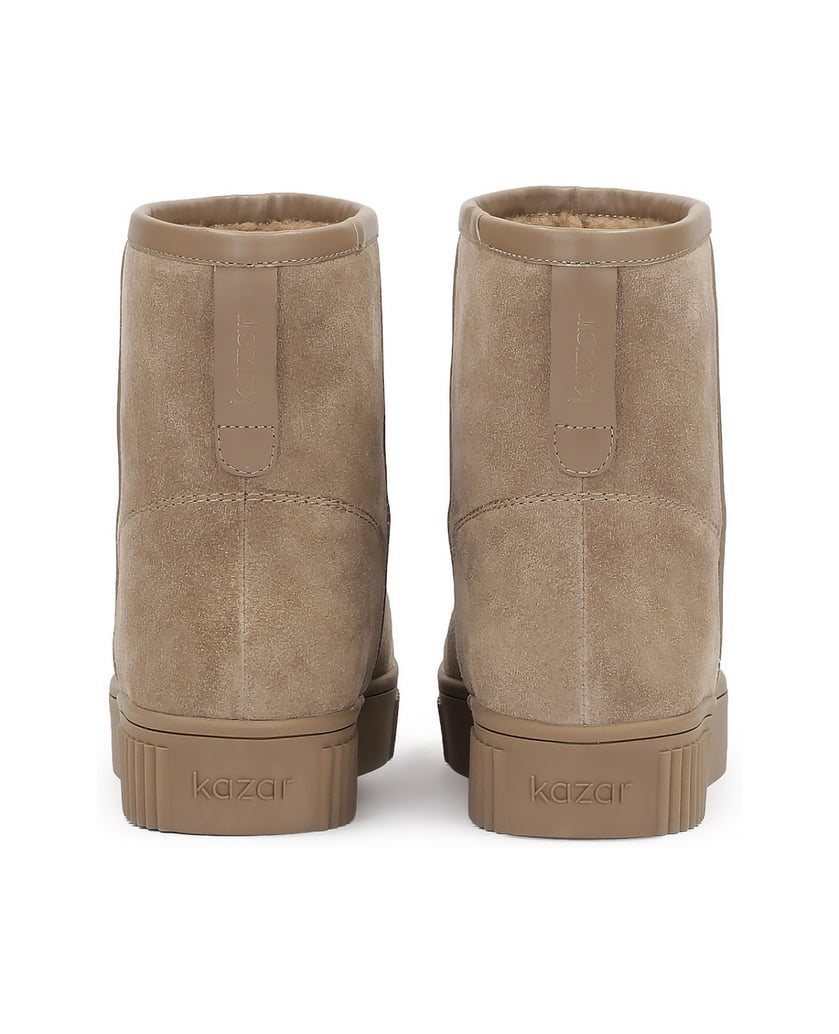Kazar-Minimalistische-Schneestiefel-aus-Wildleder-taupe