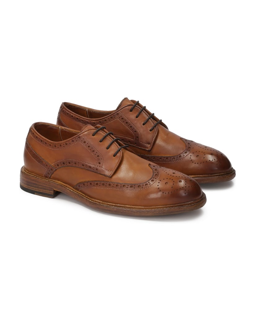 Kazar-Braune-Schuhe-mit-durchbrochener-Verzierung-Limited-Collection-braun