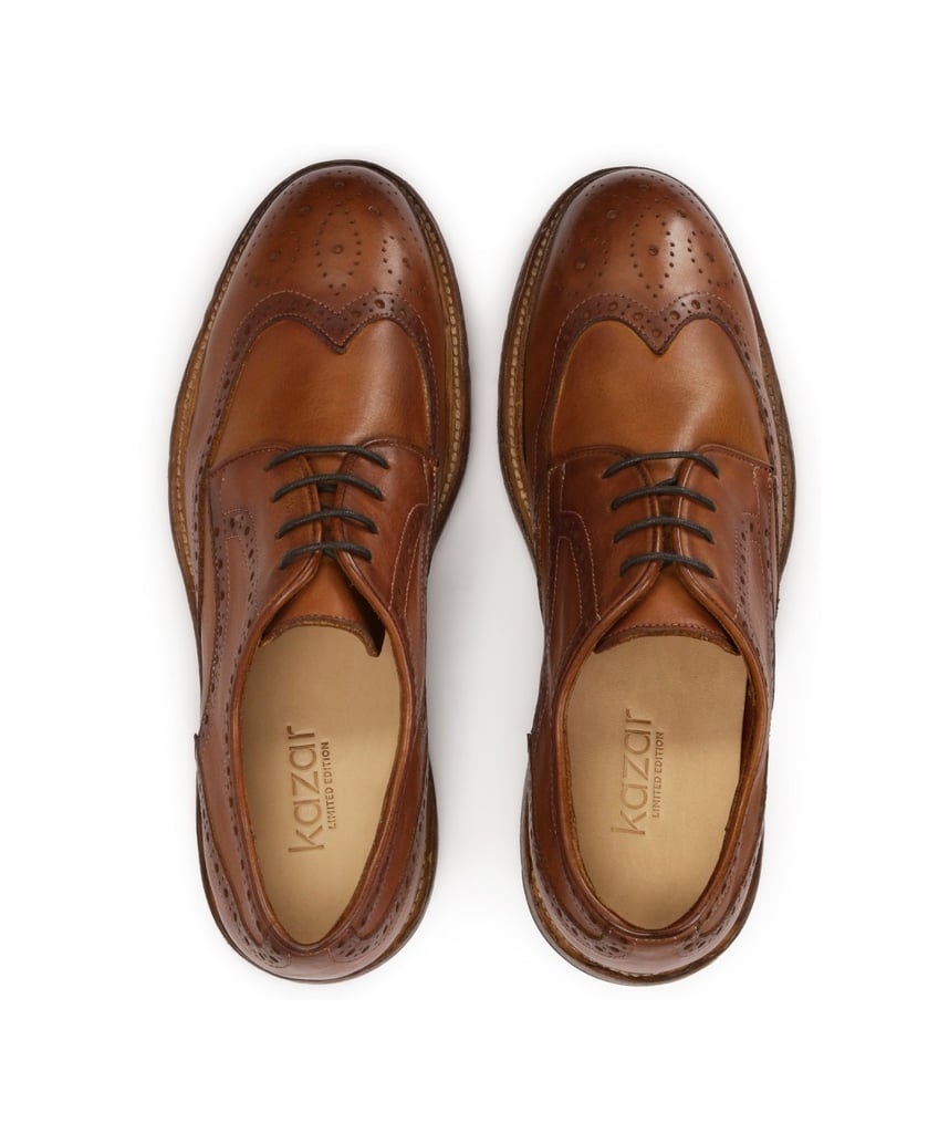 Kazar-Braune-Schuhe-mit-durchbrochener-Verzierung-Limited-Collection-braun