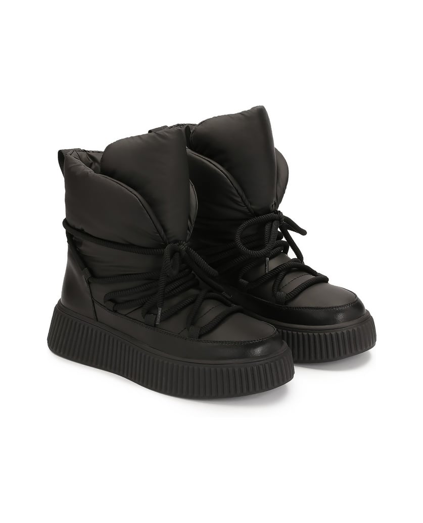 Kazar-Warme-Schneestiefel-aus-Leder-und-Kunststoff-schwarz