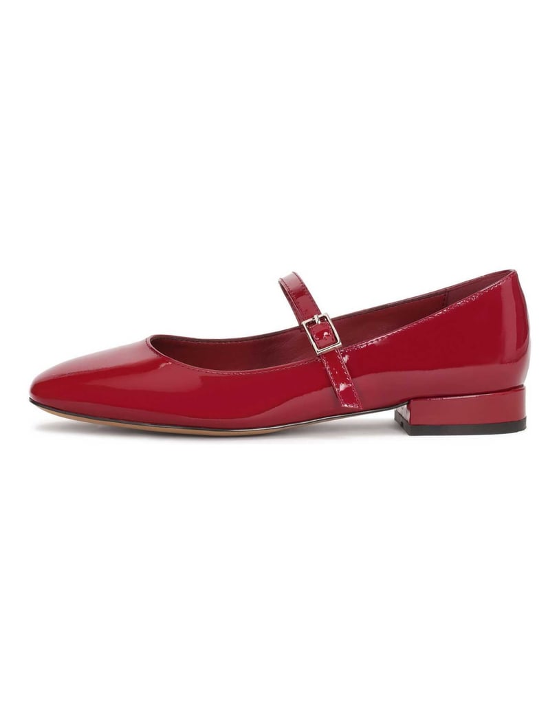 Kazar-Kastanienbraune-Mary-Jane-Pumps-aus-Lackleder-rot