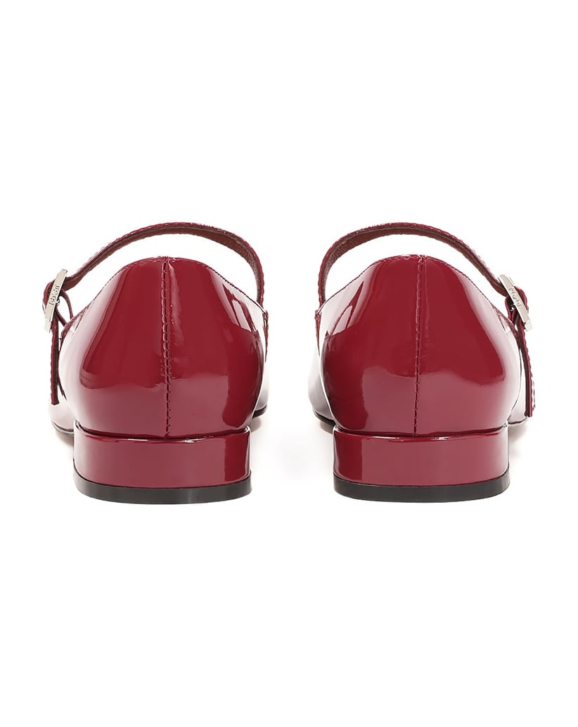 Kazar-Kastanienbraune-Mary-Jane-Pumps-aus-Lackleder-rot