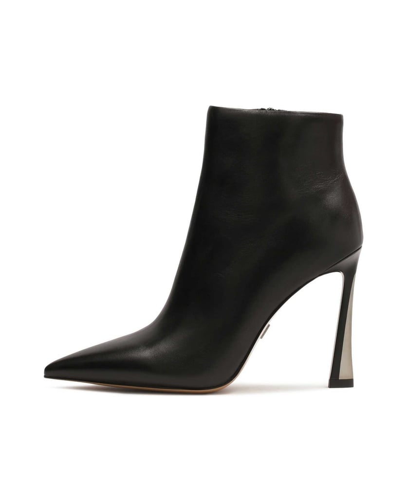 Kazar-Klassische-Stiefel-mit-schwarzen-und-silbernen-Absätzen-schwarz