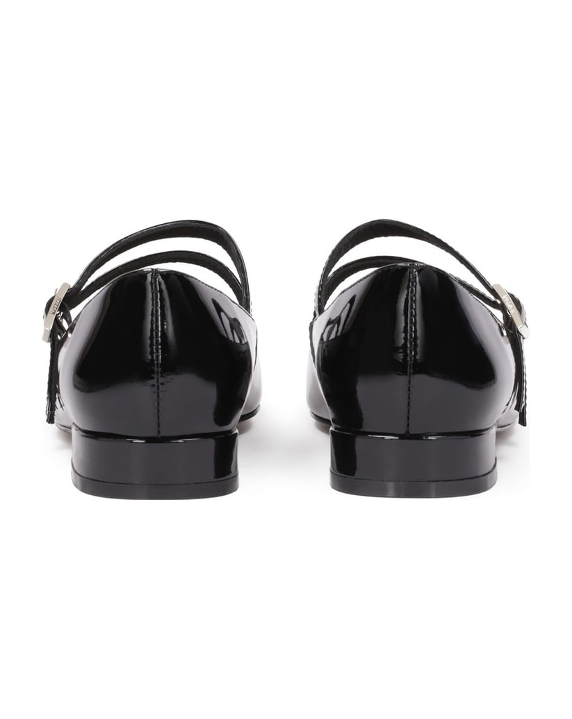 Kazar-Flache-Pumps-aus-Lackleder-von-Mary-Jane-schwarz