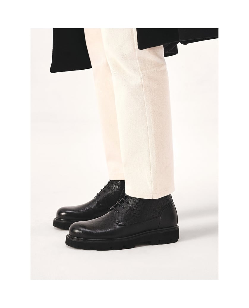 Kazar-Klassische-Herrenstiefel-auf-Treppensohle-schwarz